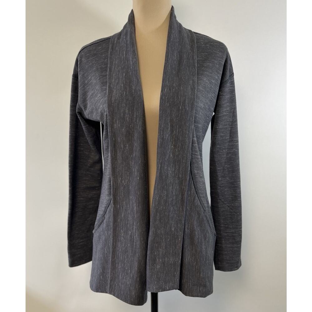 Kuhl Jacket Women Small Oversized Dark Heather Gray Sweater Outdoors Hiking Camp